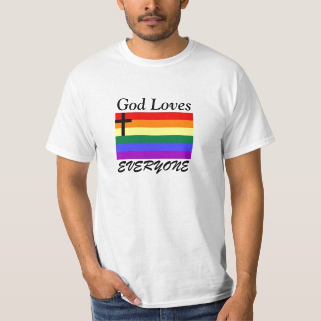 Camiseta Dios ama cada uno (Anverso)