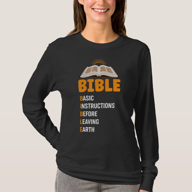 Camiseta Dios ama la Biblia religiosa (Anverso)