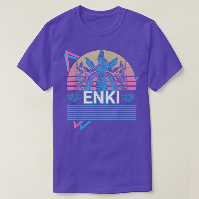 Camiseta Dios antiguo de Enki, deidad mitológica sumeriana  (Diseño del anverso)