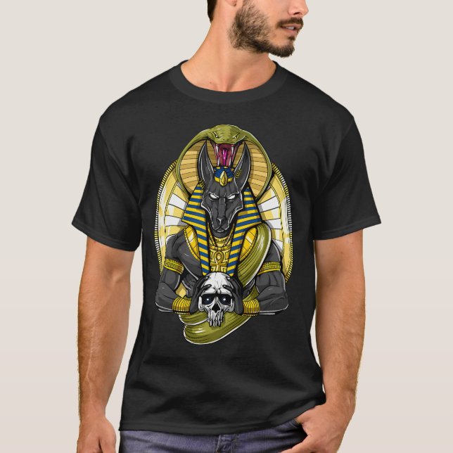Camiseta Dios Anubis de la mitología egipcia (Anverso)