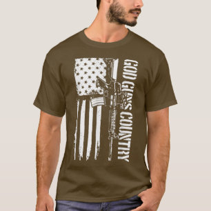 Camiseta Dios arma país Ar15 Derechos de armas Estados Unid