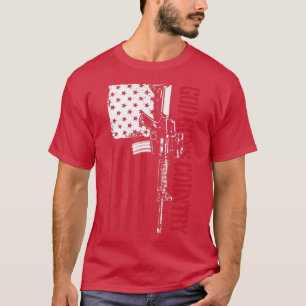 Camiseta Dios arma país Ar15 Derechos de armas Estados Unid