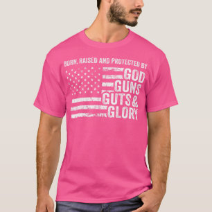 Camiseta Dios Armas Agallas Gloria Pro Armas Patriótico Ame
