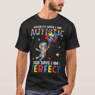 Camiseta Dios autista dice que soy un hombre de conciencia