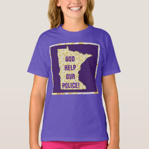 CAMISETA ¡DIOS AYUDA A NUESTRA POLICÍA!