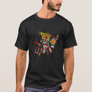 Camiseta dios azteca de la noche Tezcatlipoca