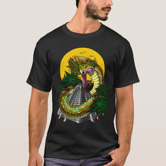 Camiseta Dios Azteca Quetzalcoatl (Anverso)