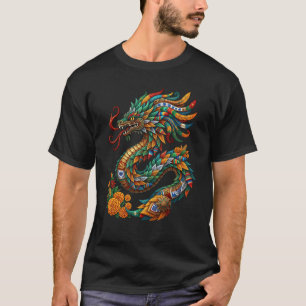 Camiseta Dios Azteca Serpiente Emplumada Quetzalcoatl Mexic