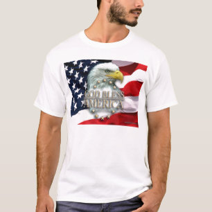 Camiseta dios-bendecir-América