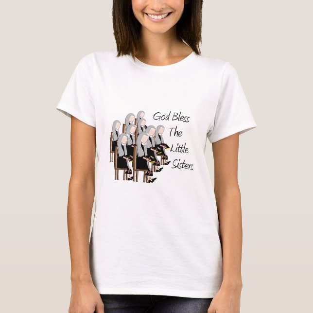 Camiseta Dios bendice a las pequeñas hermanas (Anverso)