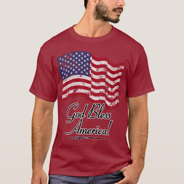 Camiseta ¡Dios bendice América! (Anverso)