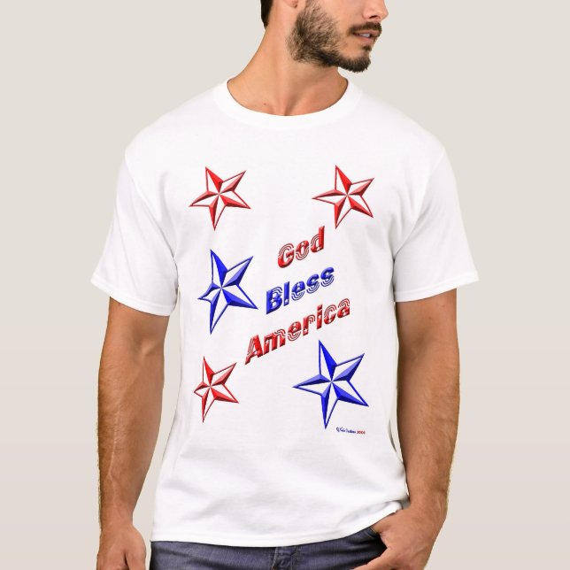 Camiseta Dios bendice América (Anverso)
