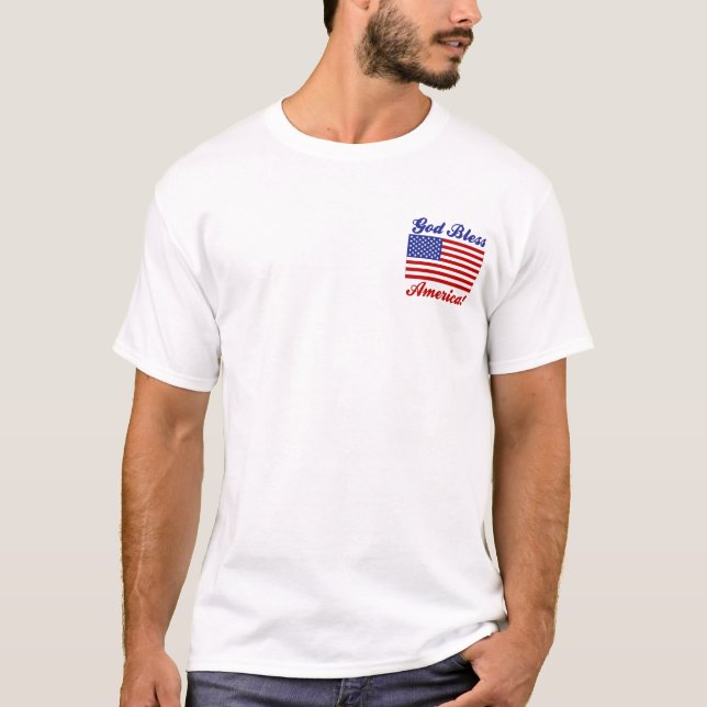 Camiseta ¡Dios bendice América!! (Anverso)