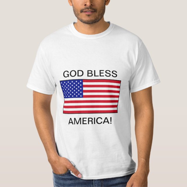 Camiseta Dios bendice América (Anverso)
