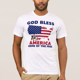 Camiseta Dios bendice América