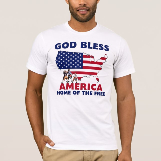 Camiseta Dios bendice América (Anverso)