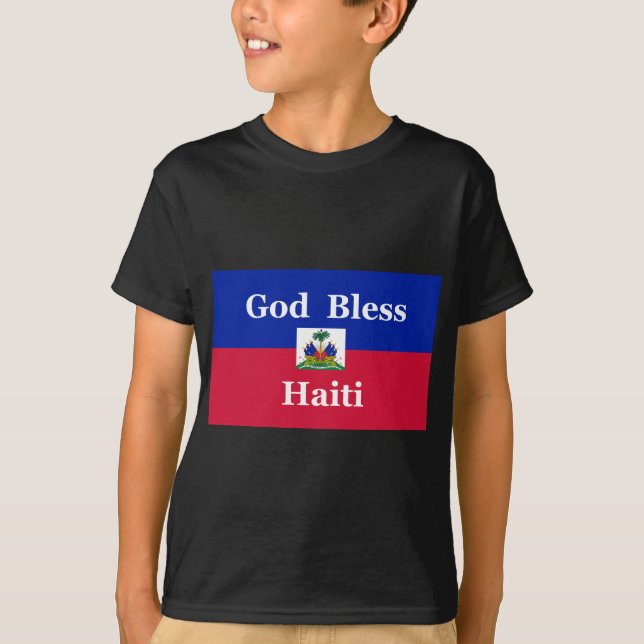 Camiseta Dios bendice Haití (Anverso)