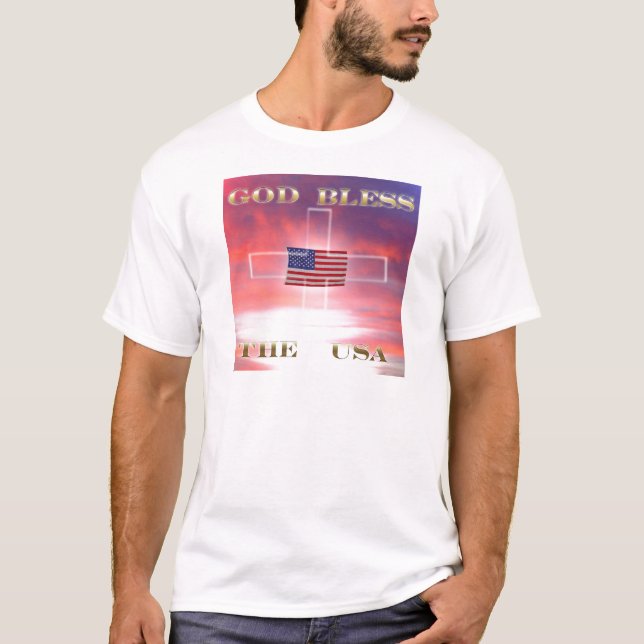Camiseta Dios bendice los E.E.U.U. (Anverso)