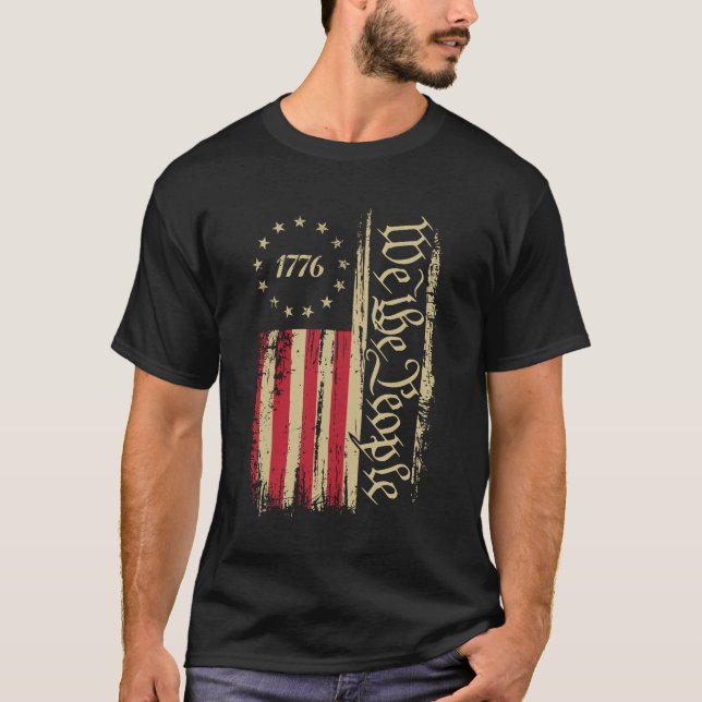 Camiseta Dios bendiga a América (Anverso)