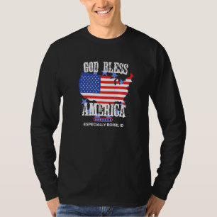 Camiseta Dios bendiga a América especialmente Boise ID Esta