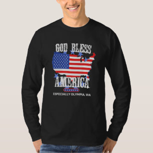Camiseta Dios bendiga a América especialmente Olympia WA es