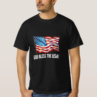 Camiseta Dios bendiga a EE. UU. Arte de bandera estadounide