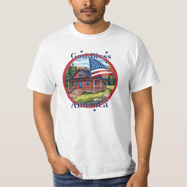 Camiseta Dios bendiga a Estados Unidos (Anverso)