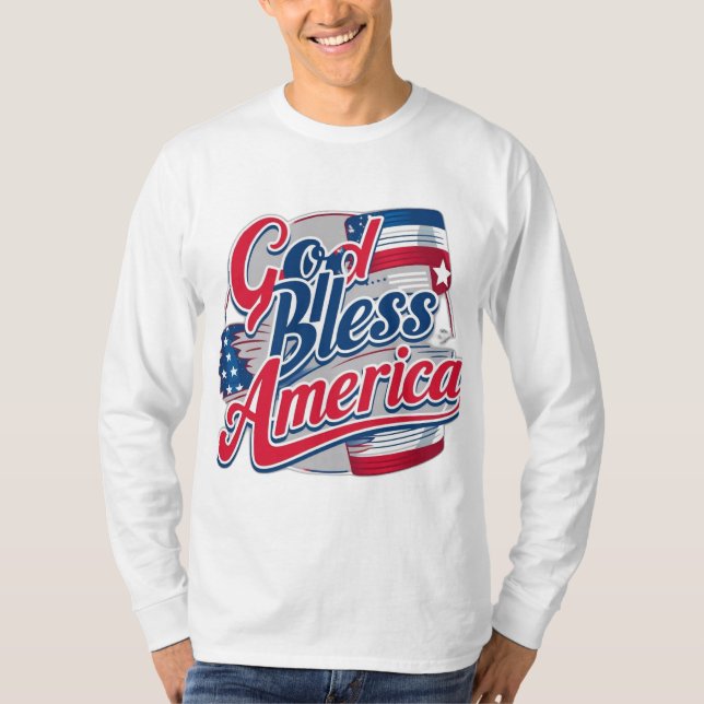 Camiseta Dios bendiga a Estados Unidos (Anverso)