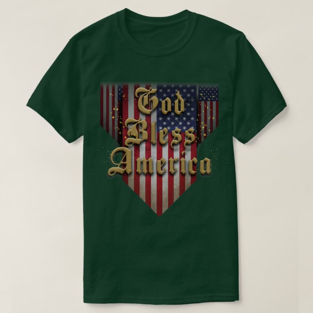 Camiseta Dios bendiga a Estados Unidos (Diseño del anverso)