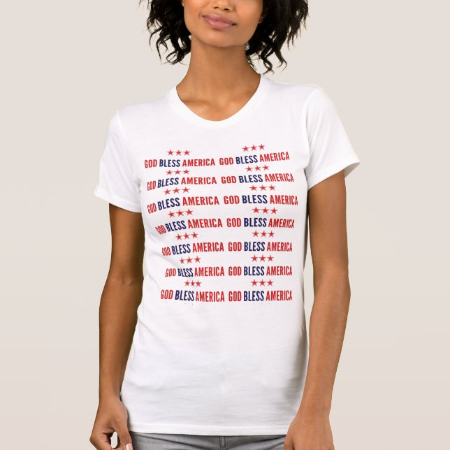 Camiseta Dios bendiga a Estados Unidos (Anverso)