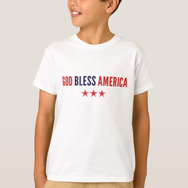 Camiseta Dios bendiga a Estados Unidos (Anverso)