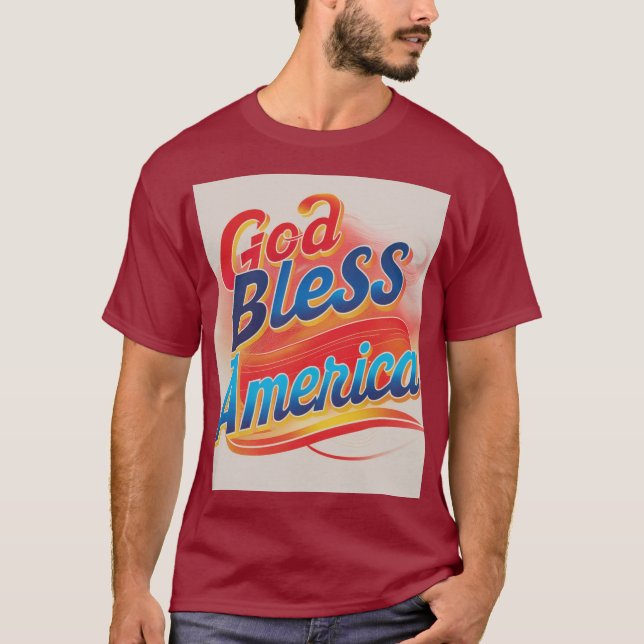 Camiseta Dios bendiga a Estados Unidos (Anverso)