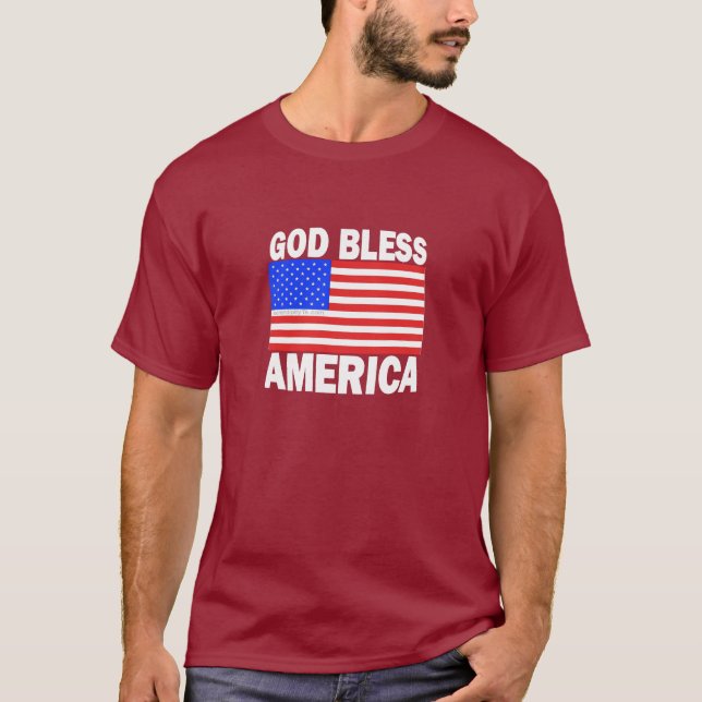 Camiseta Dios bendiga a Estados Unidos (Anverso)