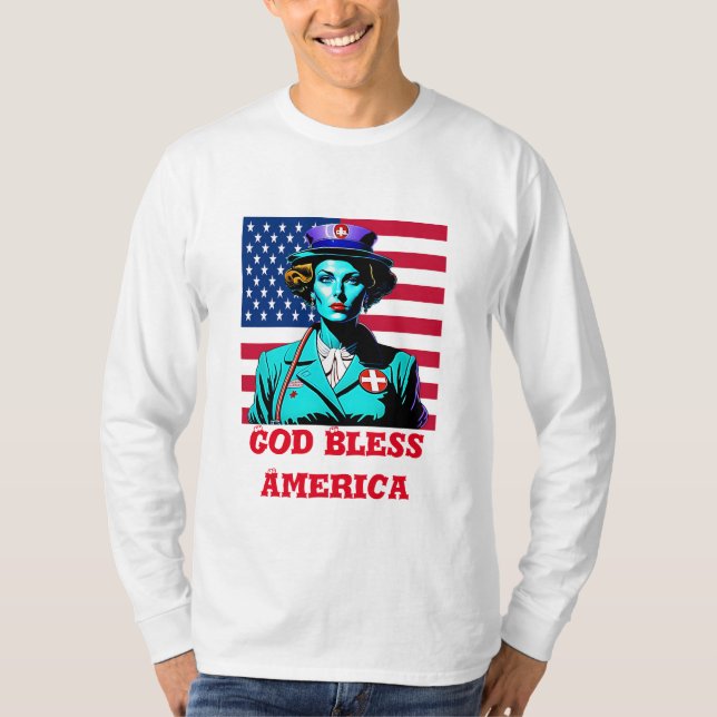Camiseta Dios bendiga a Estados Unidos (Anverso)