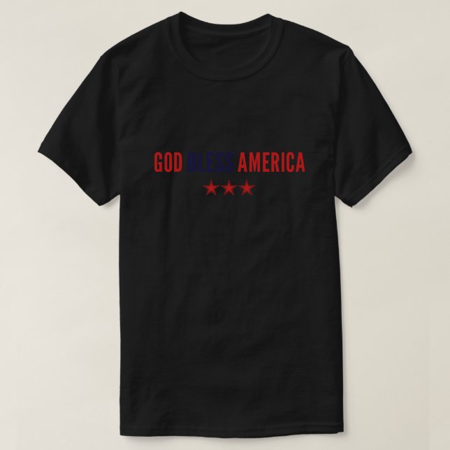 Camiseta Dios bendiga a Estados Unidos (Diseño del anverso)