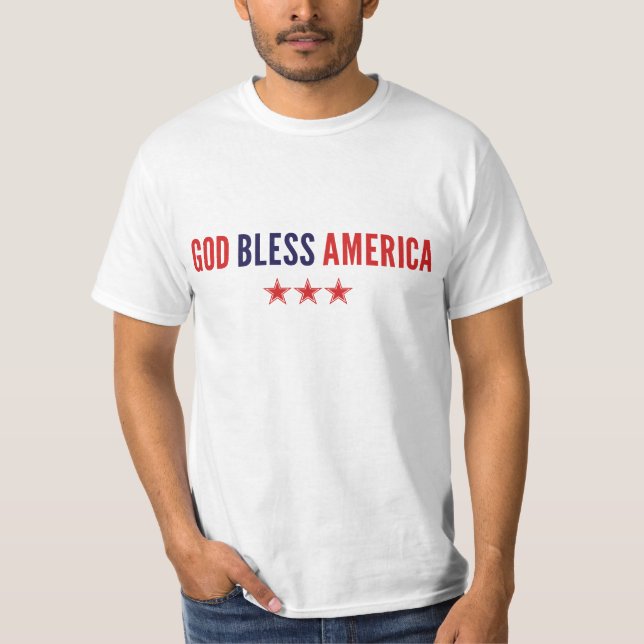 Camiseta Dios bendiga a Estados Unidos (Anverso)