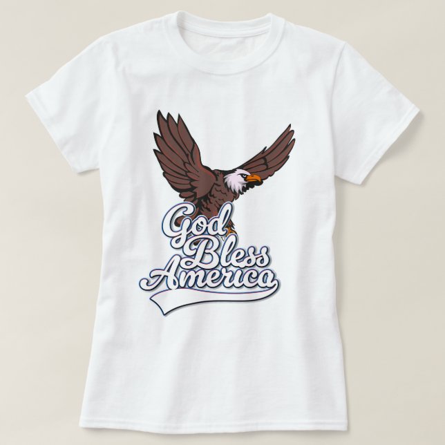 Camiseta Dios bendiga a Estados Unidos (Diseño del anverso)