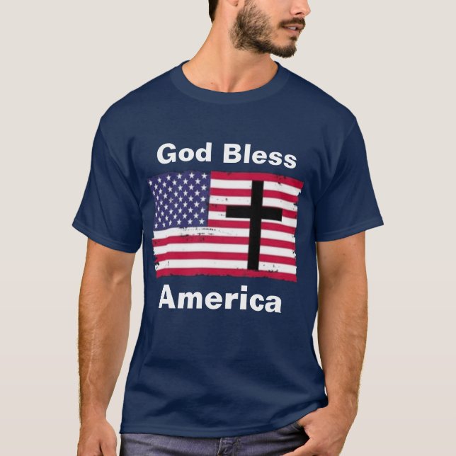 Camiseta Dios bendiga a Estados Unidos (Anverso)