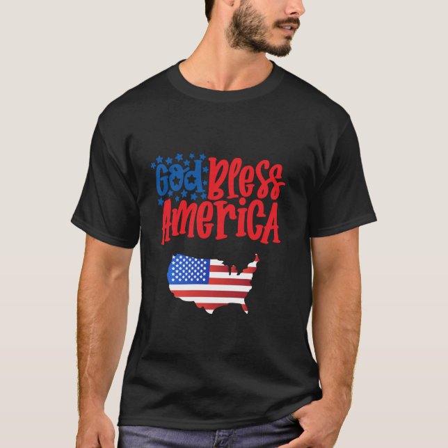 Camiseta Dios bendiga a Estados Unidos (Anverso)