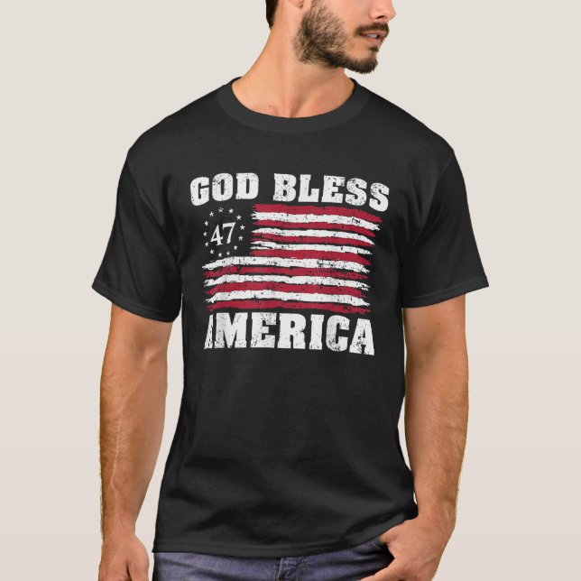 Camiseta Dios bendiga a Estados Unidos (Anverso)