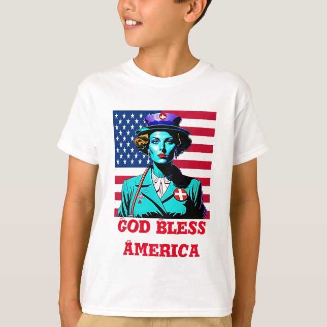 Camiseta Dios bendiga a Estados Unidos (Anverso)