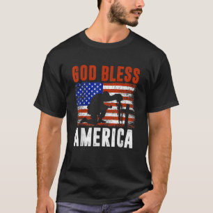 Camiseta Dios bendiga a Estados Unidos 4 de julio Bandera d