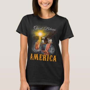 Camiseta Dios bendiga a Estados Unidos 4 de julio Eagle Ban