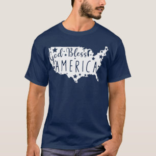 Camiseta Dios Bendiga A Estados Unidos 4 De Julio Estadouni