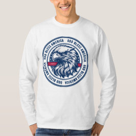 Camiseta Dios bendiga a Estados Unidos, águila estadouniden