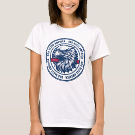 Camiseta Dios bendiga a Estados Unidos, águila estadouniden