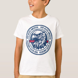 Camiseta Dios bendiga a Estados Unidos, águila estadouniden