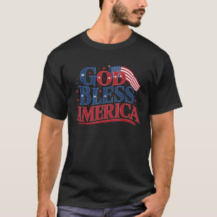Camiseta Dios bendiga a Estados Unidos Bandera de Estados U