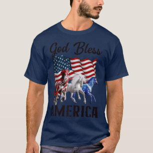 Camiseta Dios bendiga a Estados Unidos: Bandera de los caba