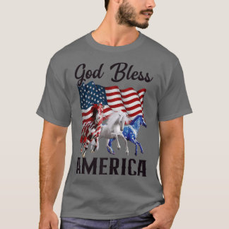 Camiseta Dios bendiga a Estados Unidos: Bandera de los caba